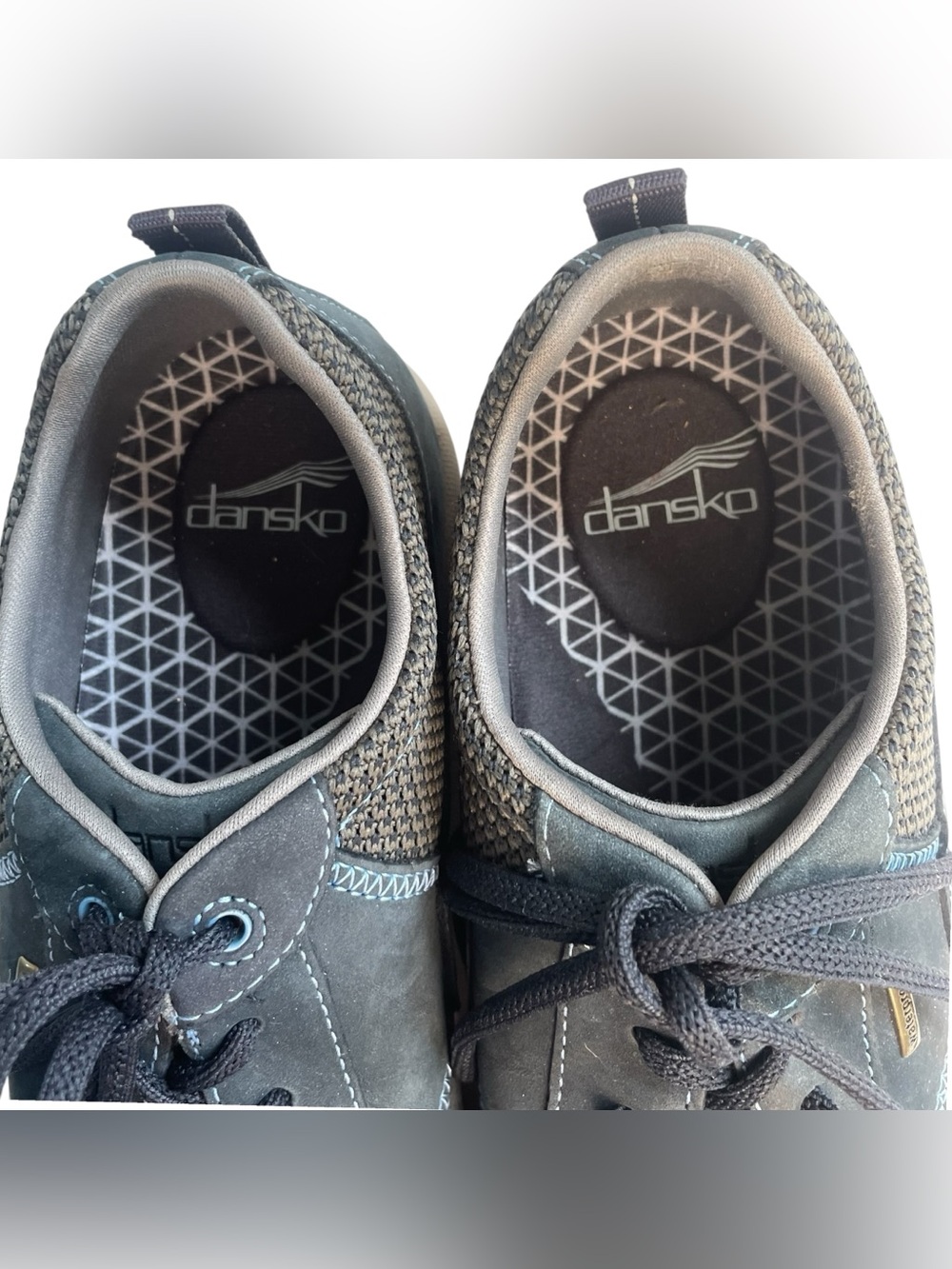 Dansko Women's Paisley Sneakers Navy Blue Leather Vibram Soles Size 10-10.5 Wide - Picture 5 of 14